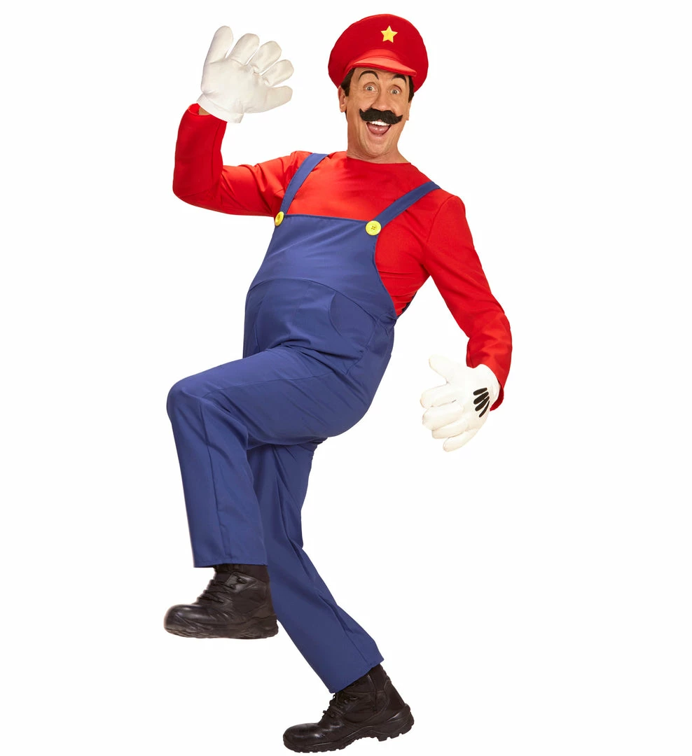 Widmann Super Plumber Mario Red Costume 3 Widmann Super Plumber Mario Red Costume