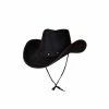 Wicked Texan Cowboy Hat Black Studded Western Costumes 2 Wicked Texan Cowboy Hat Black Studded Western Costumes