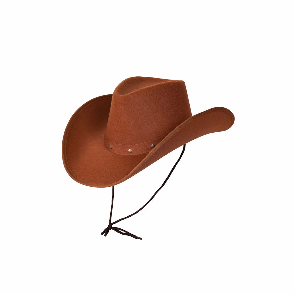 Wicked Texan Cowboy Hat Brown Studded 3 Wicked Texan Cowboy Hat Brown Studded