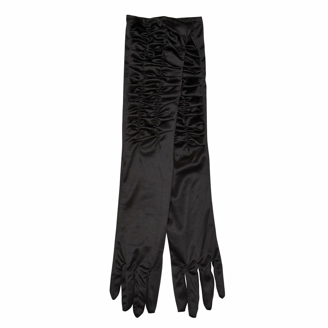 Bristol Theatrical Satin Black Gloves 3 Bristol Theatrical Satin Black Gloves