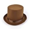 Bristol Top Hat Brown Wool Felt