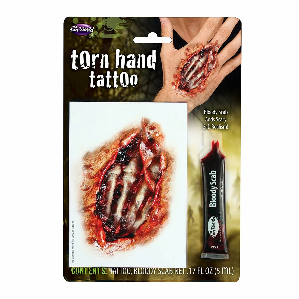 Wicked Torn Hand Tattoo 3 Wicked Torn Hand Tattoo