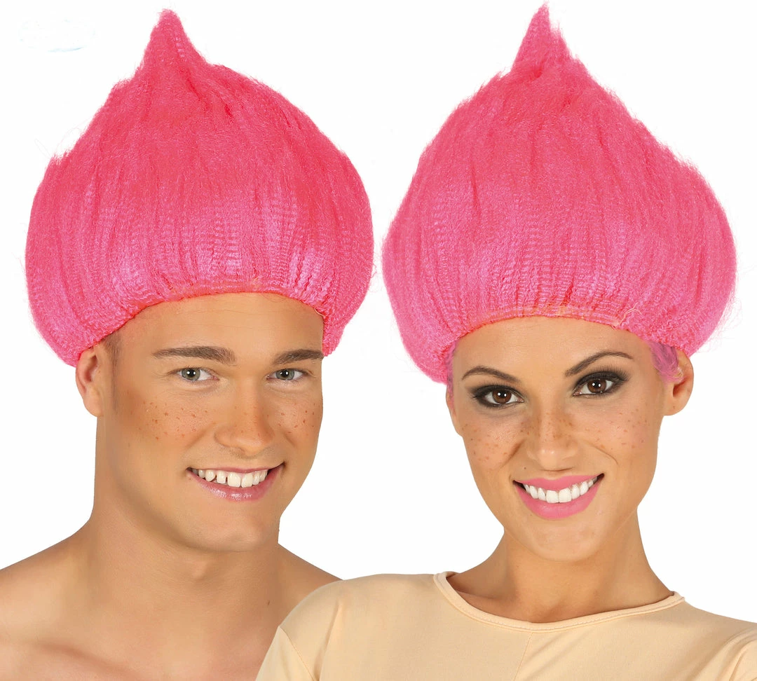 Fiestas Guirca Wigs Troll Wig Pink 3 Fiestas Guirca Wigs Troll Wig Pink