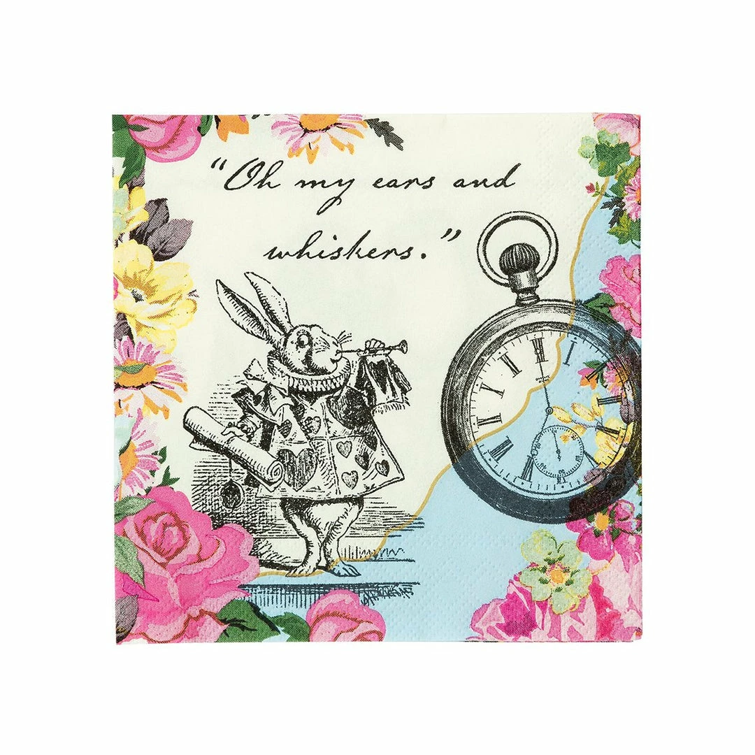 Talking Tables Party Supplies Truly Alice Cocktail Napkins Pack Of 20 3 Talking Tables Party Supplies Truly Alice Cocktail Napkins Pack Of 20