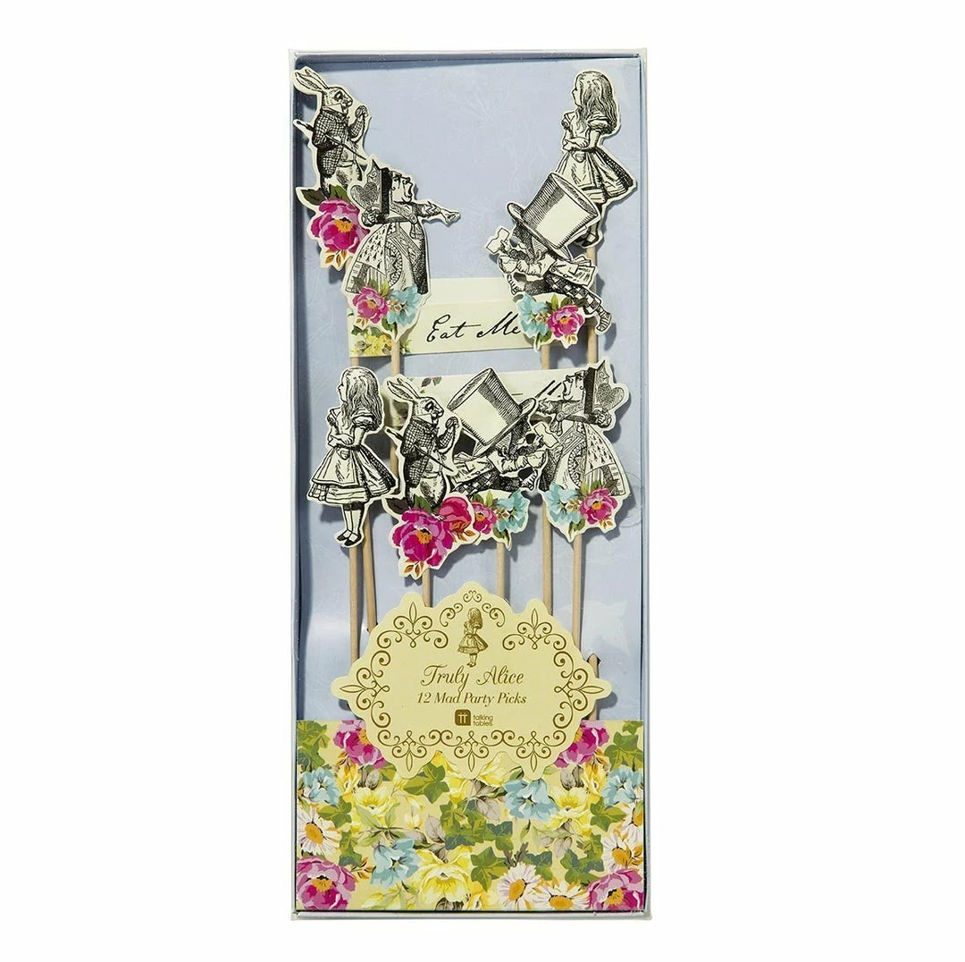 Talking Tables Truly Alice Mad Party Picks Pack Of 12 Party Supplies 3 Talking Tables Truly Alice Mad Party Picks Pack Of 12 Party Supplies