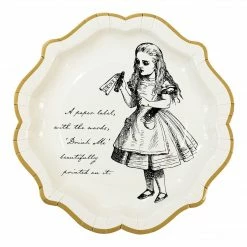 Talking Tables Party Supplies Truly Alice Paper Plates