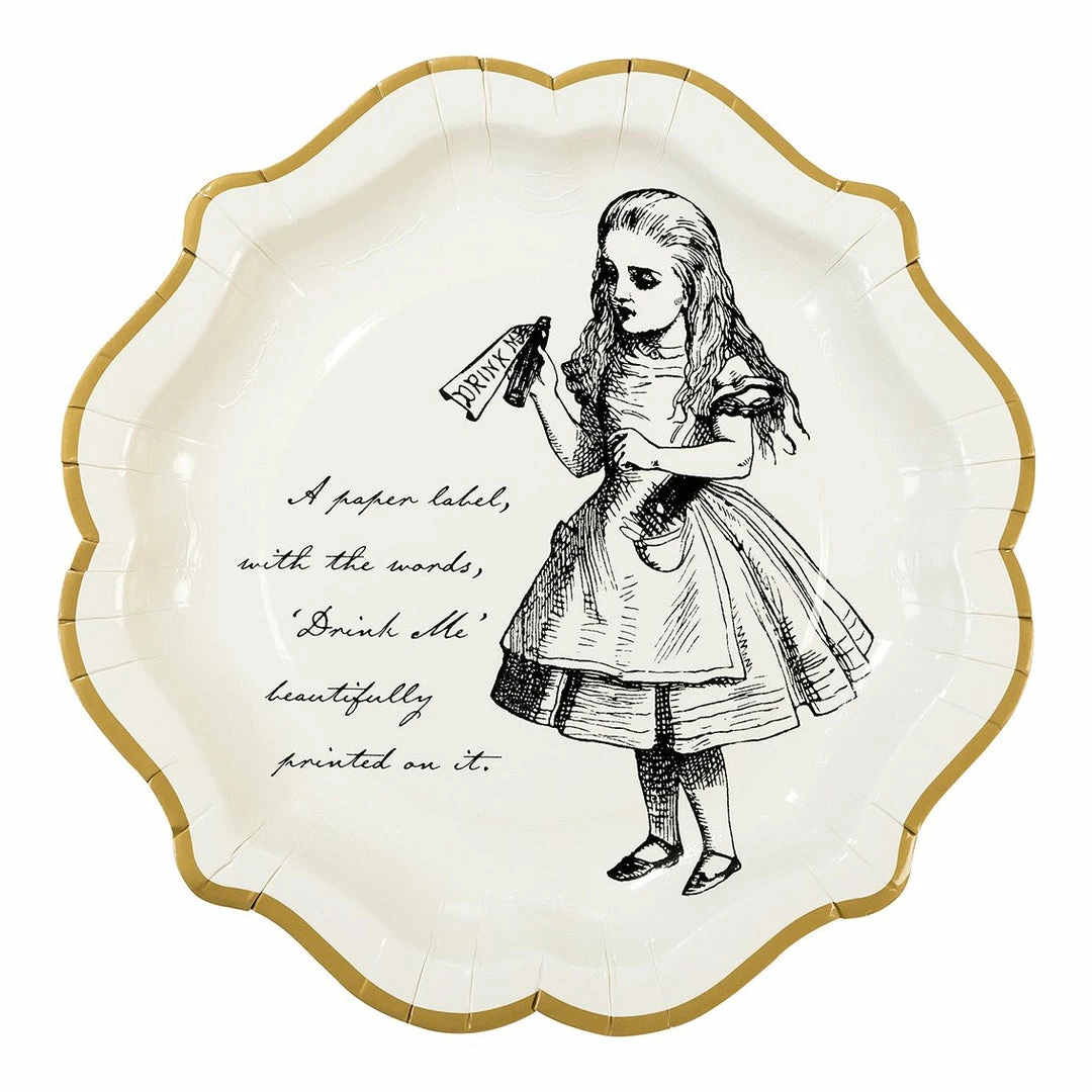 Talking Tables Party Supplies Truly Alice Paper Plates 4 Talking Tables Party Supplies Truly Alice Paper Plates