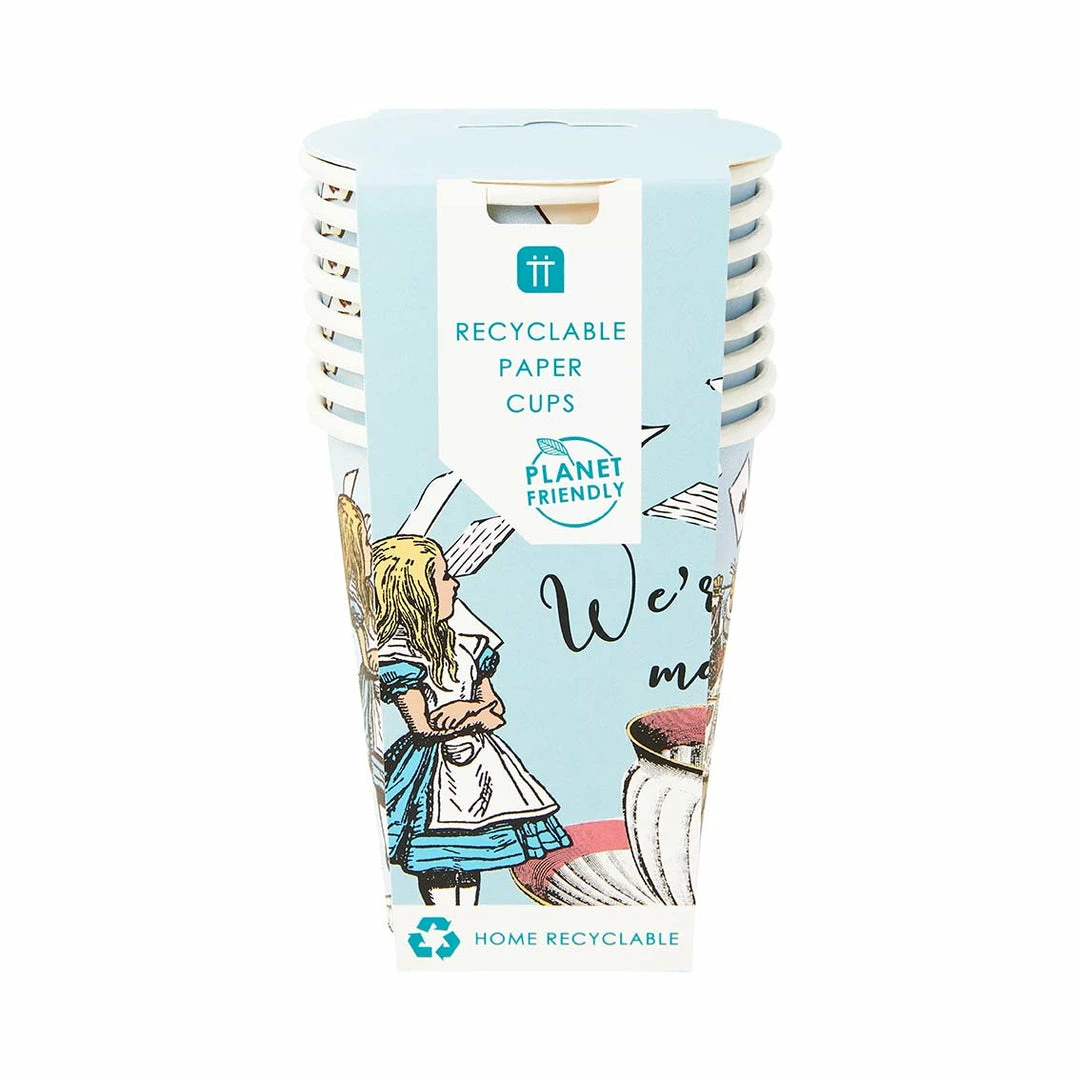 Talking Tables Party Supplies Truly Alice Blue Cups Pack Of 8 6 Talking Tables Party Supplies Truly Alice Blue Cups Pack Of 8