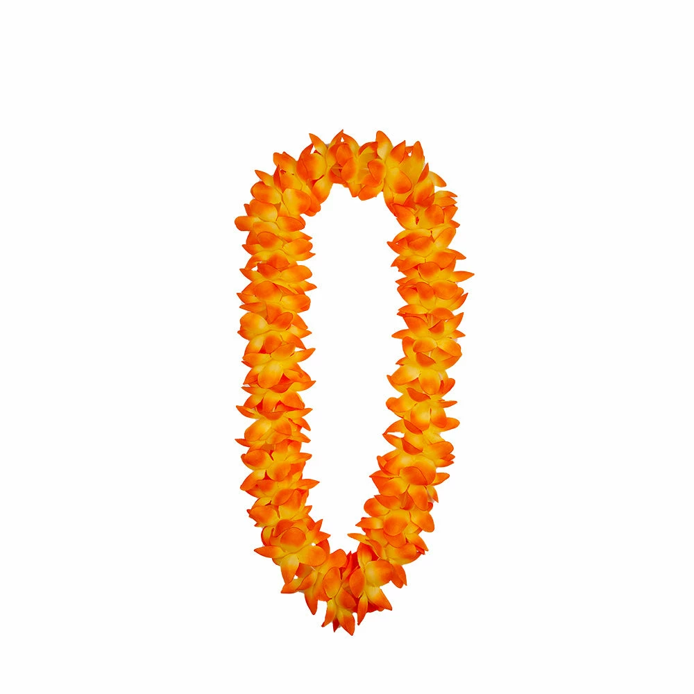 Wicked Hawaiian Costumes Two Tone Petal Lei 9.5cm Orange 3 Wicked Hawaiian Costumes Two Tone Petal Lei 9.5cm Orange