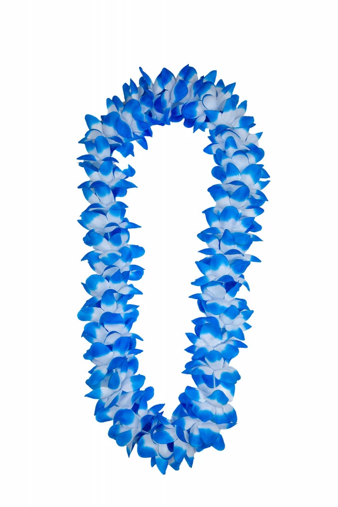 Wicked Hawaiian Costumes Two Tone Petal Lei 9.5cm Blue 3 Wicked Hawaiian Costumes Two Tone Petal Lei 9.5cm Blue