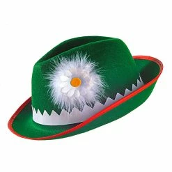 Wicked Tyrolean Hat With Edelweiss And Feathers Oktoberfest Costumes