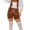 Widmann Tyrolean Woman Lederhosen Costume Light Brown World Costumes 1 Widmann Tyrolean Woman Lederhosen Costume Light Brown World Costumes