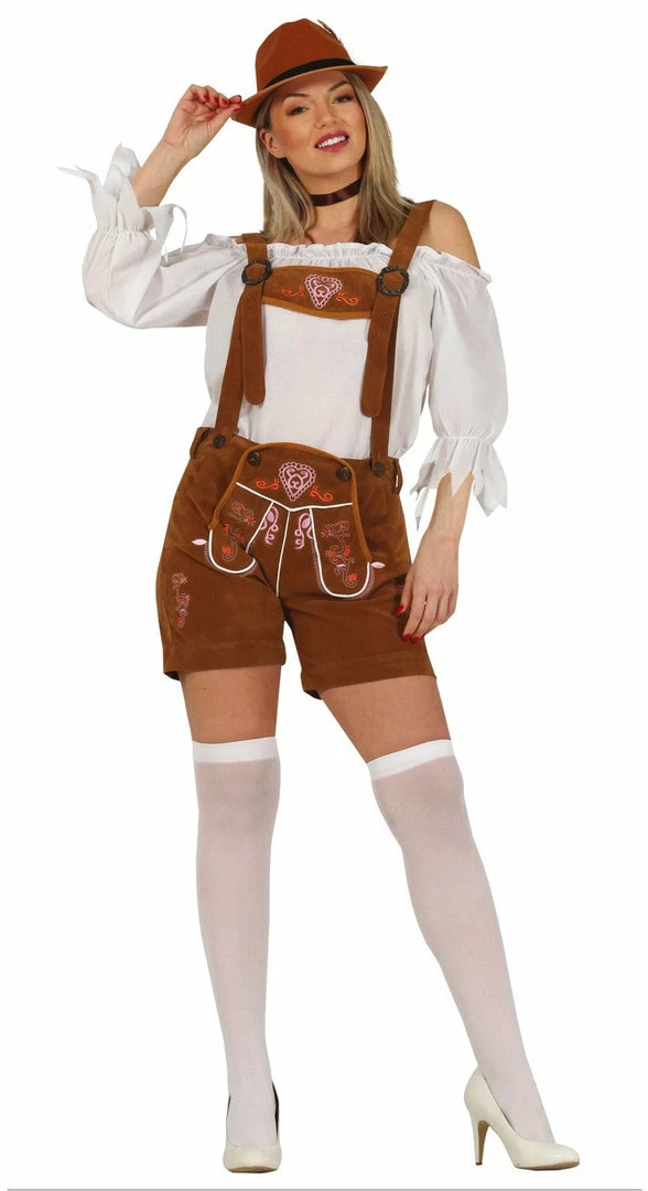 Widmann Tyrolean Woman Lederhosen Costume Light Brown World Costumes 3 Widmann Tyrolean Woman Lederhosen Costume Light Brown World Costumes
