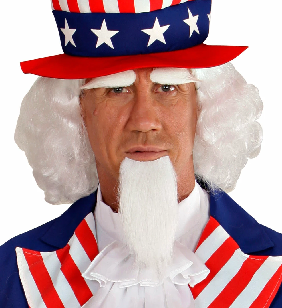 Widmann World Costumes Uncle Sam Wig, Eyebrow And Goatee Set 3 Widmann World Costumes Uncle Sam Wig, Eyebrow And Goatee Set