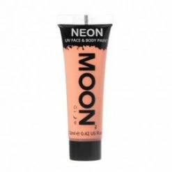My Fancy Dress Costume Accessories Moon Glow 12ml Pastel Neon Face Paint Orange