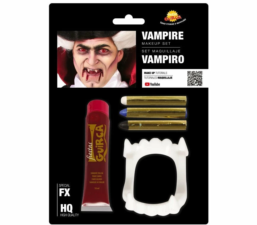 Fiestas Guirca Vampire Make-Up Set Halloween Accessories 3 Fiestas Guirca Vampire Make-Up Set Halloween Accessories