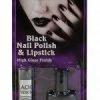 My Fancy Dress Vampire Black Nailpolish & Lipstick