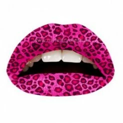 My Fancy Dress The Pink Cheetah Lip Tattoos Facepaints & FX