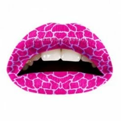 My Fancy Dress Facepaints & FX Pink Giraffe Temporary Lip Tattoo