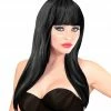 Widmann Costume Accessories Vogue Long Wig Black 2 Widmann Costume Accessories Vogue Long Wig Black