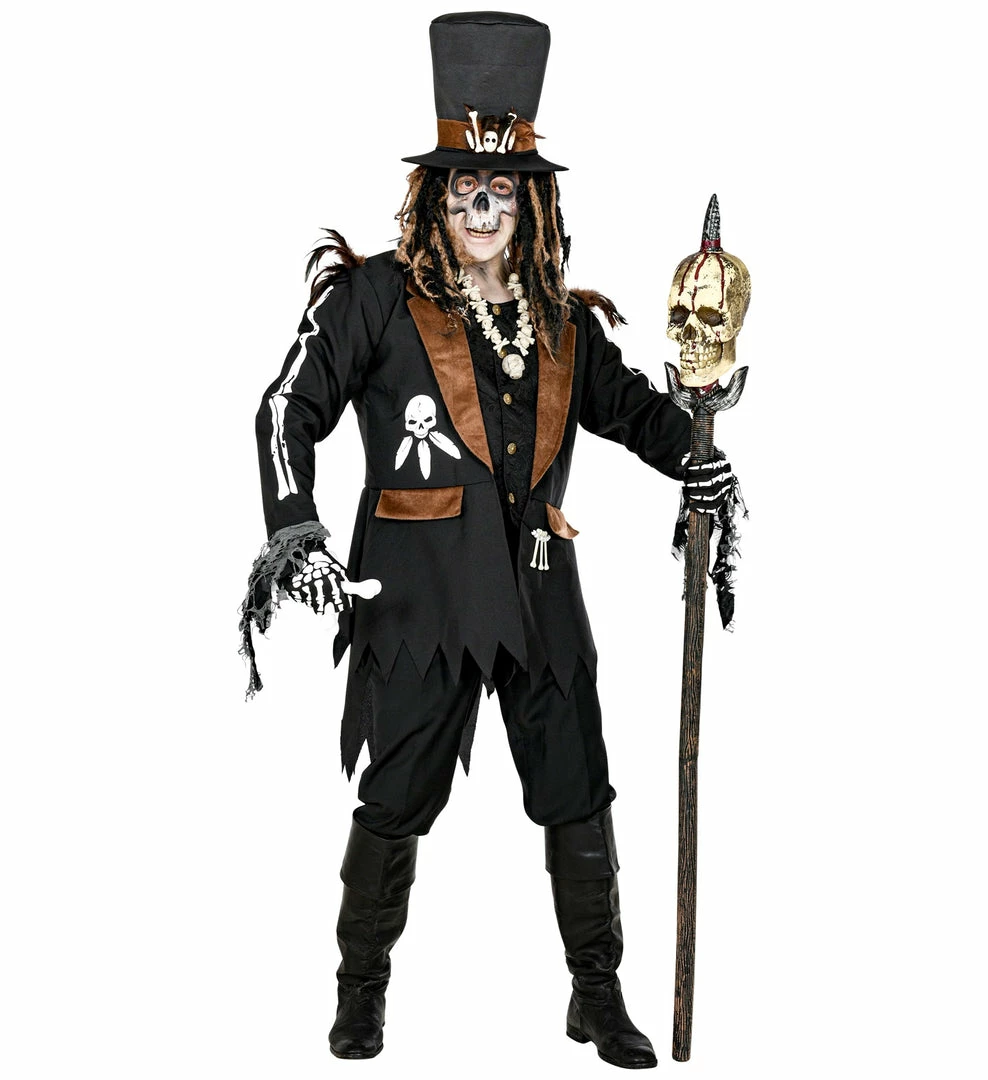 Widmann Voodoo Priest Costume Men's Halloween 3 Widmann Voodoo Priest Costume Men's Halloween