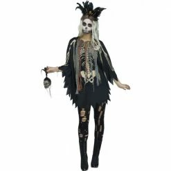 Wicked Halloween Voodoo Queen Poncho Costume