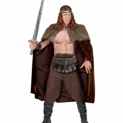 Widmann Cloaks And Robes Warrior Cape With Fur Tibbet