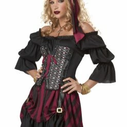 California Costumes Wench Pirate Deluxe Costume Historical Costumes