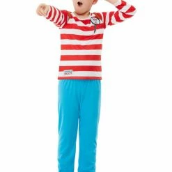 Smiffy's Book Week Deluxe Where's Wally Costume Child's