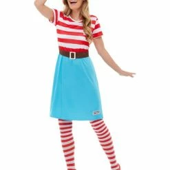 Smiffy's Where's Wally Wenda Costume Adult 8 Smiffy's Where's Wally Wenda Costume Adult
