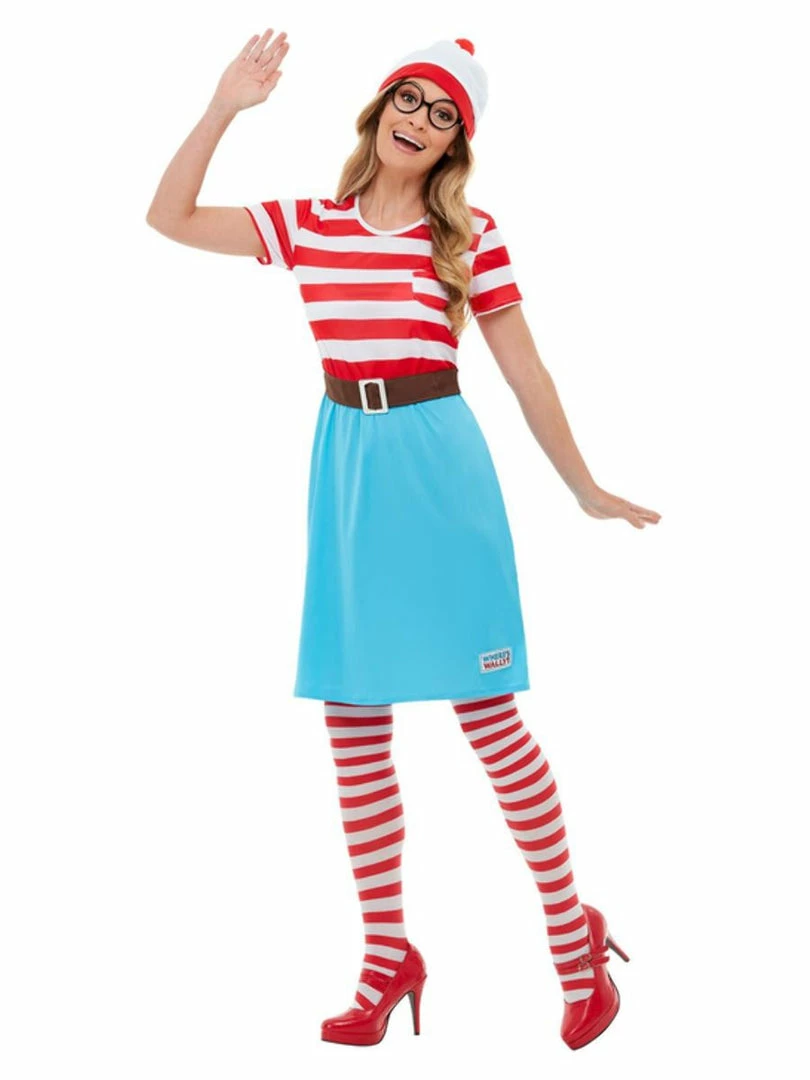 Smiffy's Where's Wally Wenda Costume Adult 3 Smiffy's Where's Wally Wenda Costume Adult