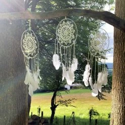 Talking Tables White Boho Dream Catcher With Feathers 5 Talking Tables White Boho Dream Catcher With Feathers