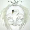 Bristol White Feather Swan Masquerade Mask Costume Accessories 2 Bristol White Feather Swan Masquerade Mask Costume Accessories