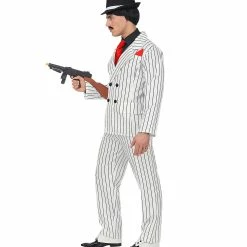Widmann White Gangster Suit Costume Men's 7 Widmann White Gangster Suit Costume Men's