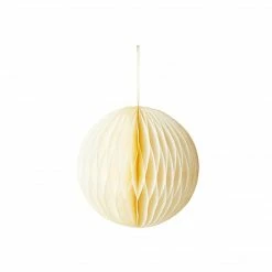 Talking Tables Christmas Gift And Decoration Ideas White Glitter Honeycomb Decoration 30cm