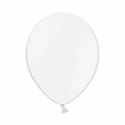 Partydecor White Pastel Balloon 30cm Pack Of 10 Balloons