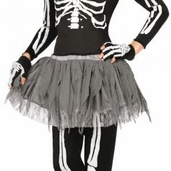 My Fancy Dress Halloween White Skeleton Child's Costume