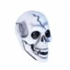 My Fancy Dress Halloween White Skull Head Rubber Mask