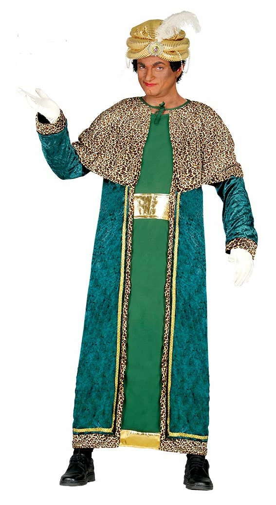 Fiestas Guirca Wise Man King Melchior Costume Adult Green 3 Fiestas Guirca Wise Man King Melchior Costume Adult Green