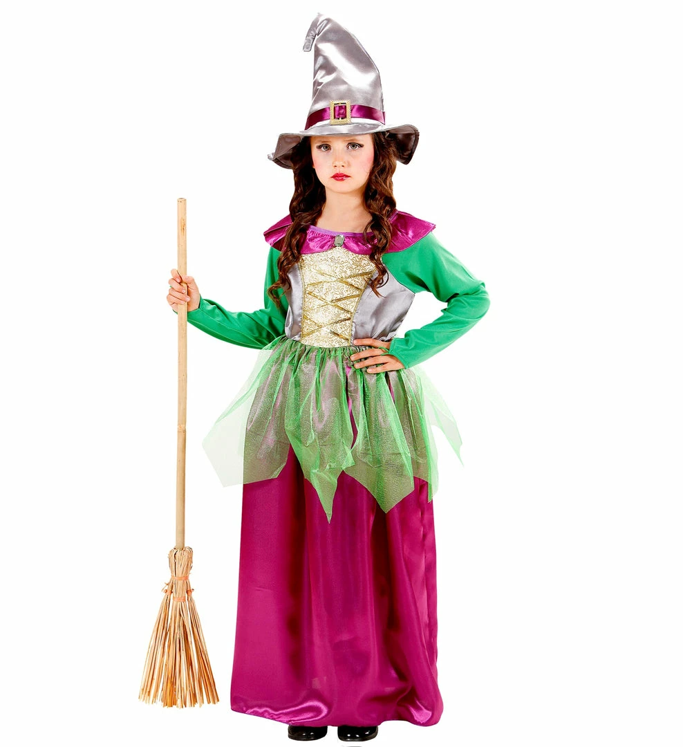Widmann Witch Costume Toddler Green And Purple Halloween 3 Widmann Witch Costume Toddler Green And Purple Halloween