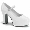 My Fancy Dress Womens White Mary Jane Platform Shoes 2 My Fancy Dress Womens White Mary Jane Platform Shoes