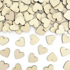 Partydecor Wooden Confetti Hearts