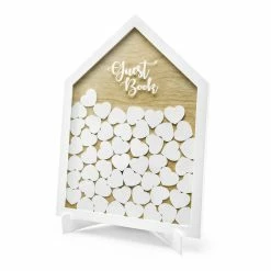Partydecor Wooden House Guest Book Wedding