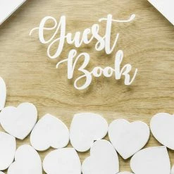 Partydecor Wooden House Guest Book Wedding 5 Partydecor Wooden House Guest Book Wedding