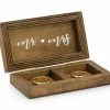 Partydecor Occasions Wooden Wedding Ring Box