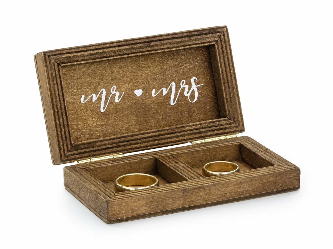 Partydecor Occasions Wooden Wedding Ring Box 3 Partydecor Occasions Wooden Wedding Ring Box