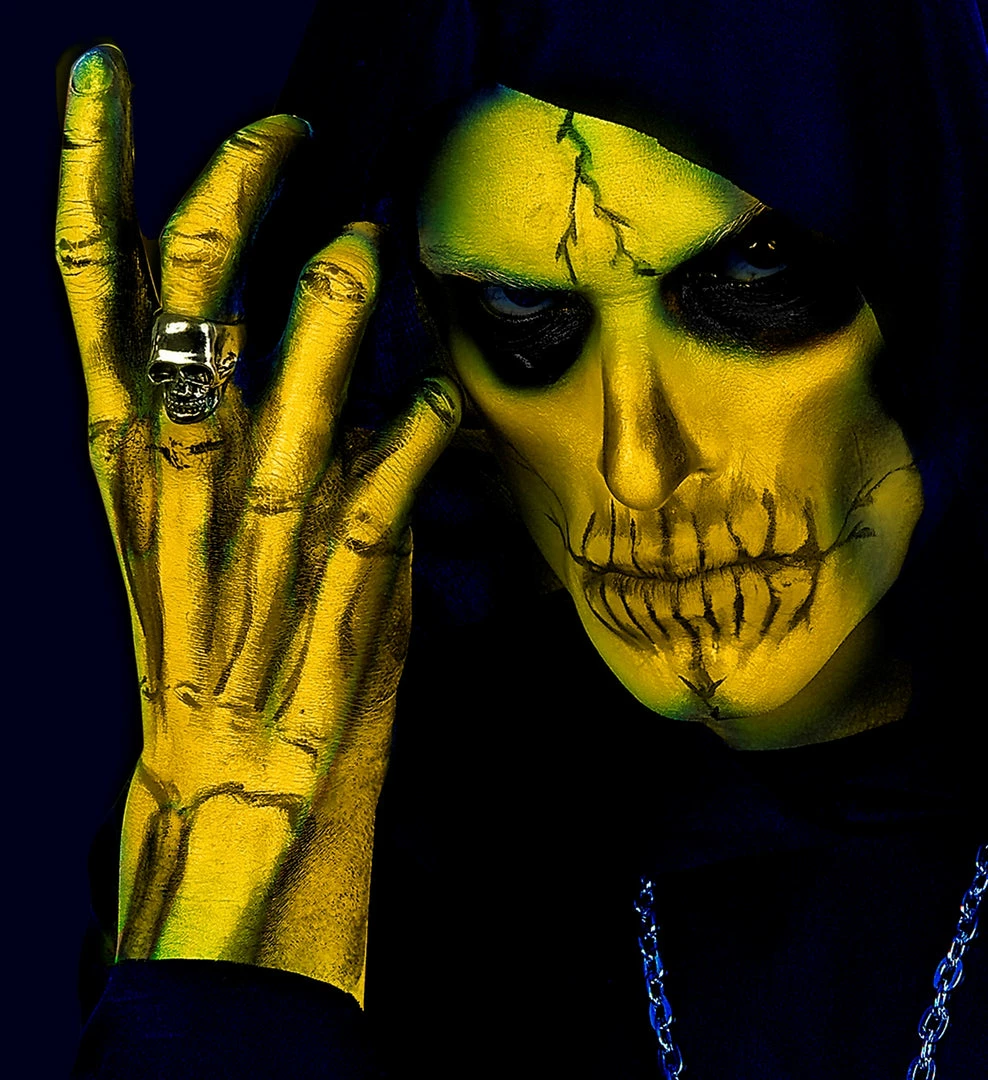 Widmann Costume Accessories Neon Paint Aqua Face And Body Paint 30ml Yellow 4 Widmann Costume Accessories Neon Paint Aqua Face And Body Paint 30ml Yellow