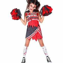 Spooky World 4 Widmann Zombie Cheerleader Girls Costume Halloween