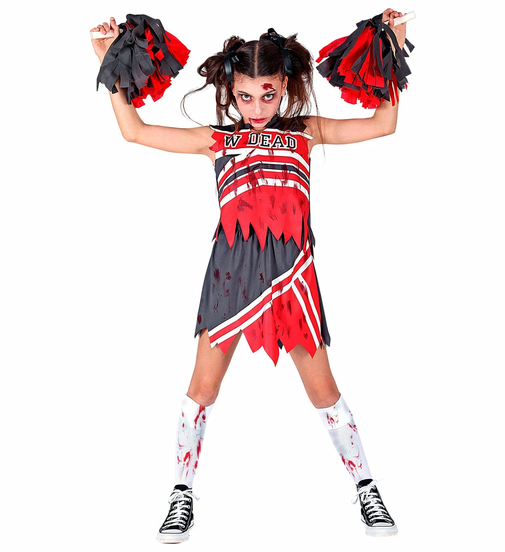 Widmann Zombie Cheerleader Girls Costume Halloween 4 Widmann Zombie Cheerleader Girls Costume Halloween