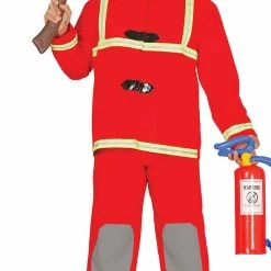 Fiestas Guirca Uniform Costumes Fireman Costume Adult